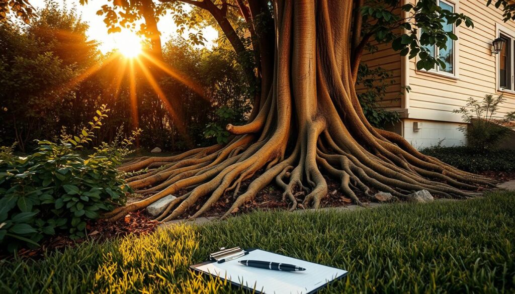 does homeowners insurance cover tree root damage to neighbor's property